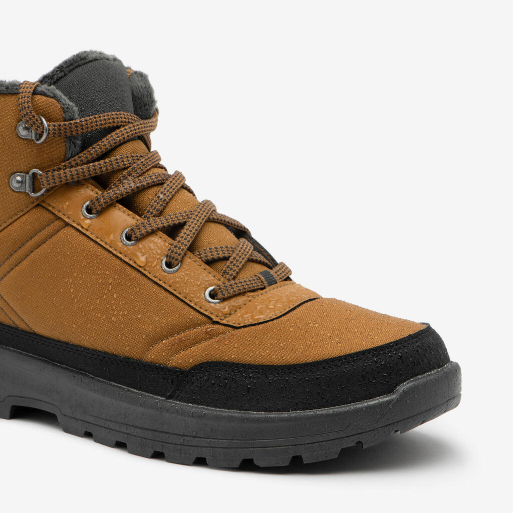 Wanderschuhe Herren halbhoch warm wasserdicht - NH100 blau