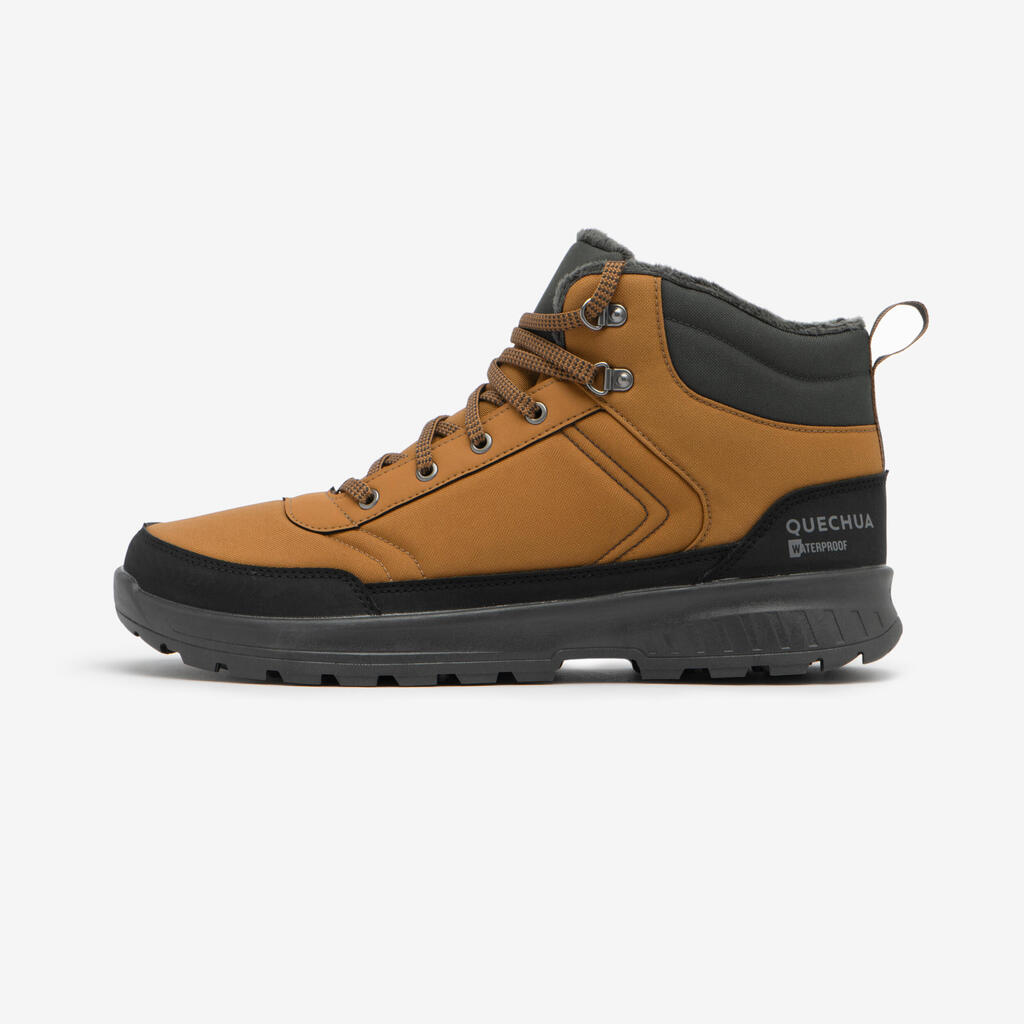 Wanderschuhe Herren halbhoch warm wasserdicht - NH100 blau