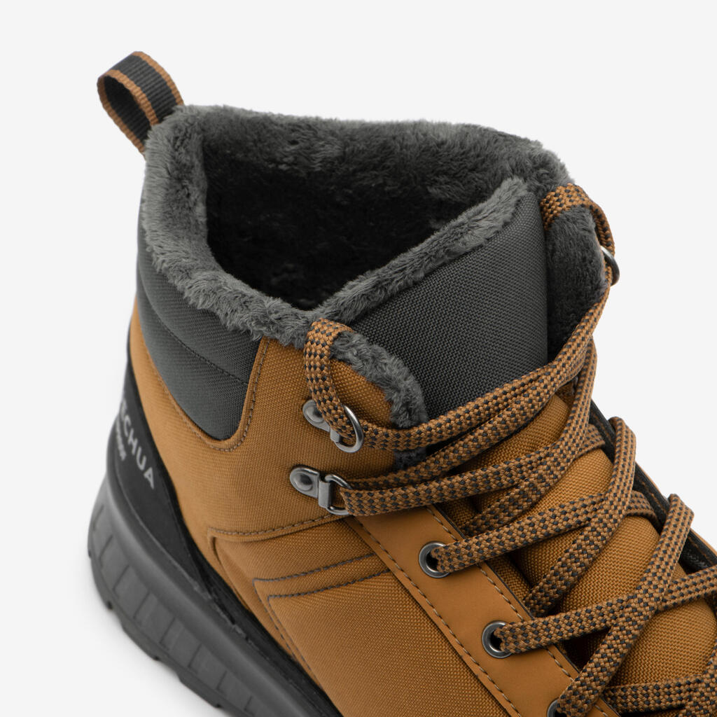 Wanderschuhe Herren halbhoch warm wasserdicht - NH100 blau