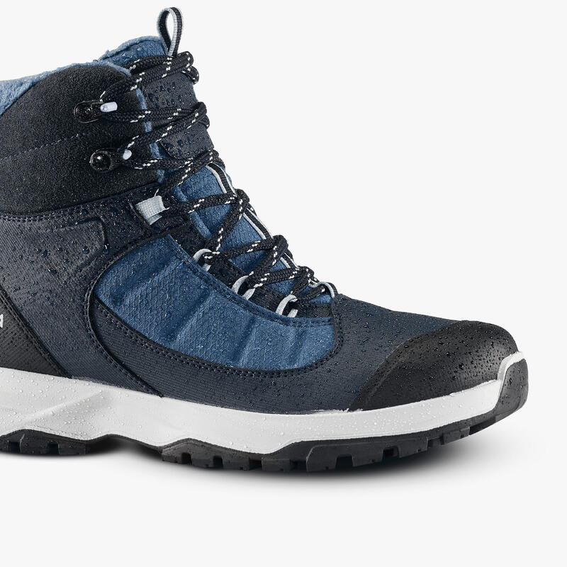 Botas de caminhada quentes e impermeáveis - SH500 mountain MID - Mulher