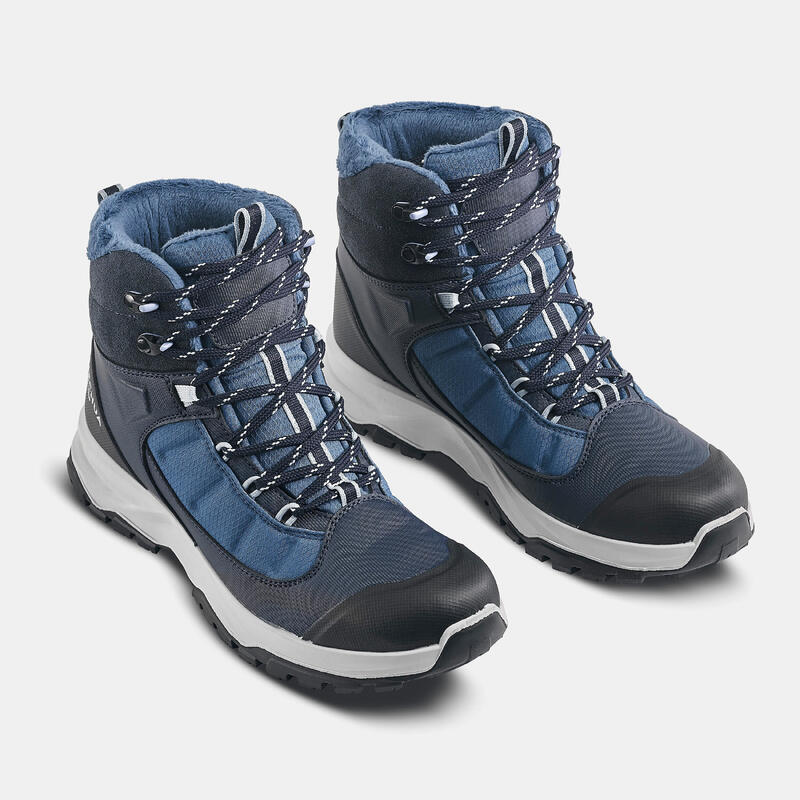 Botas de caminhada quentes e impermeáveis - SH500 mountain MID - Mulher