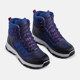 Men’s warm and waterproof hiking boots, MH500 Mid - Blue