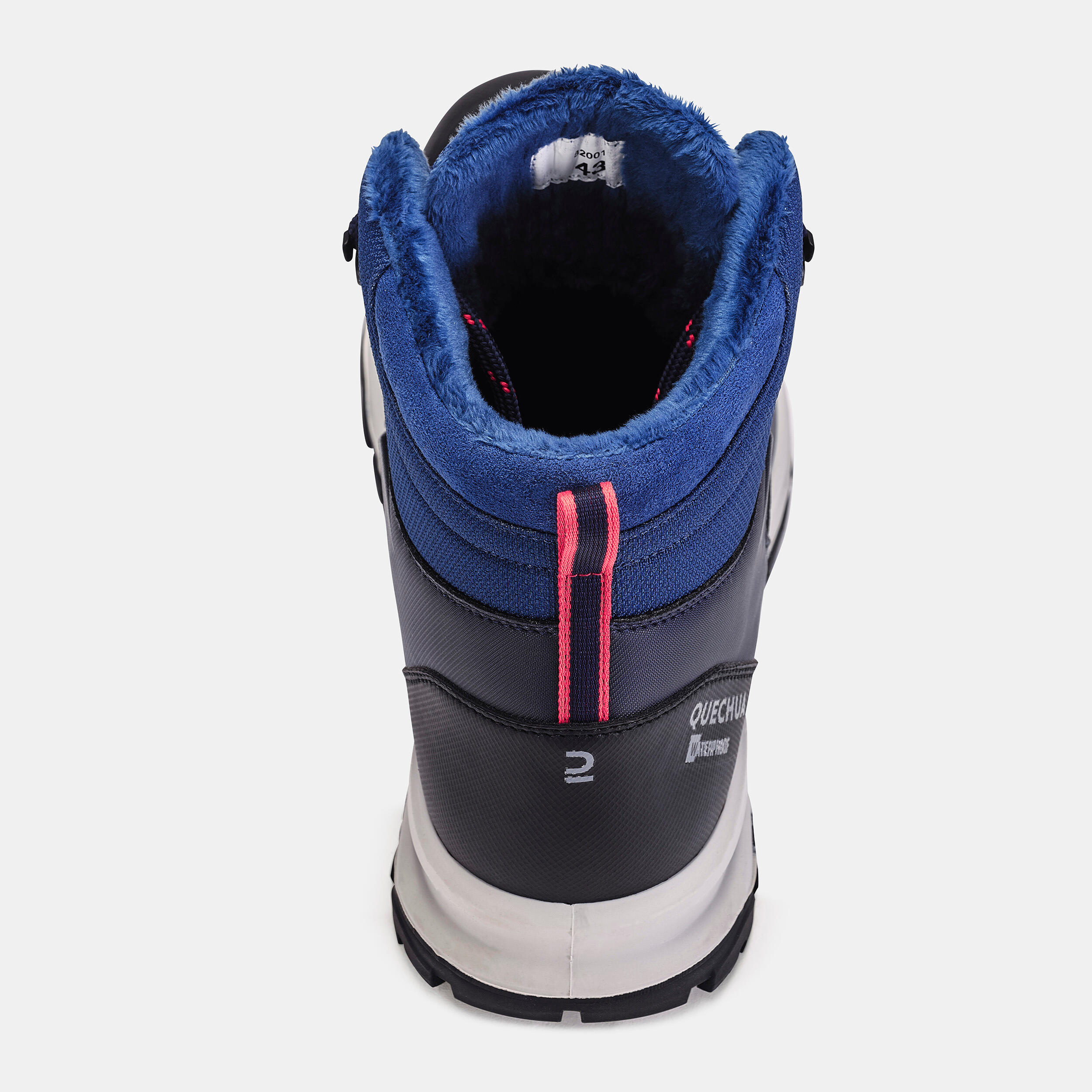 Botas quentes e impermeáveis de caminhada homem, MH500 azul 7/7