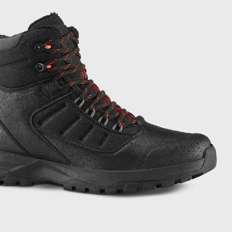 Botas Quentes e Impermeáveis de Caminhada SH500 Mountain Cano Médio Homem 