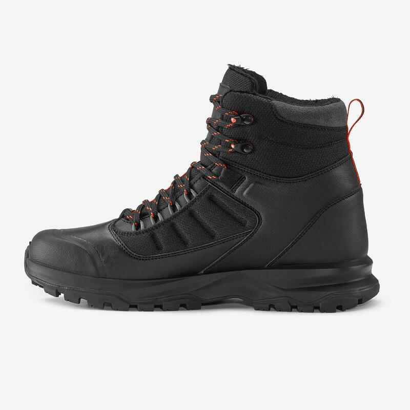 Scarpe calde montagna uomo SH500 MOUNTAIN impermeabili nere