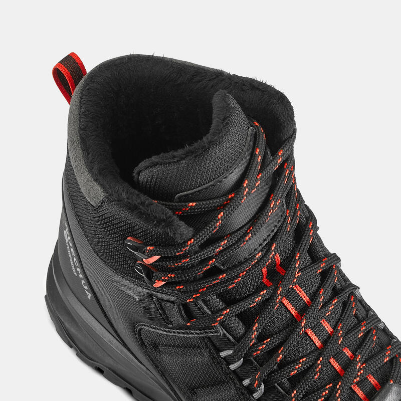 Scarpe calde montagna uomo SH500 MOUNTAIN impermeabili nere