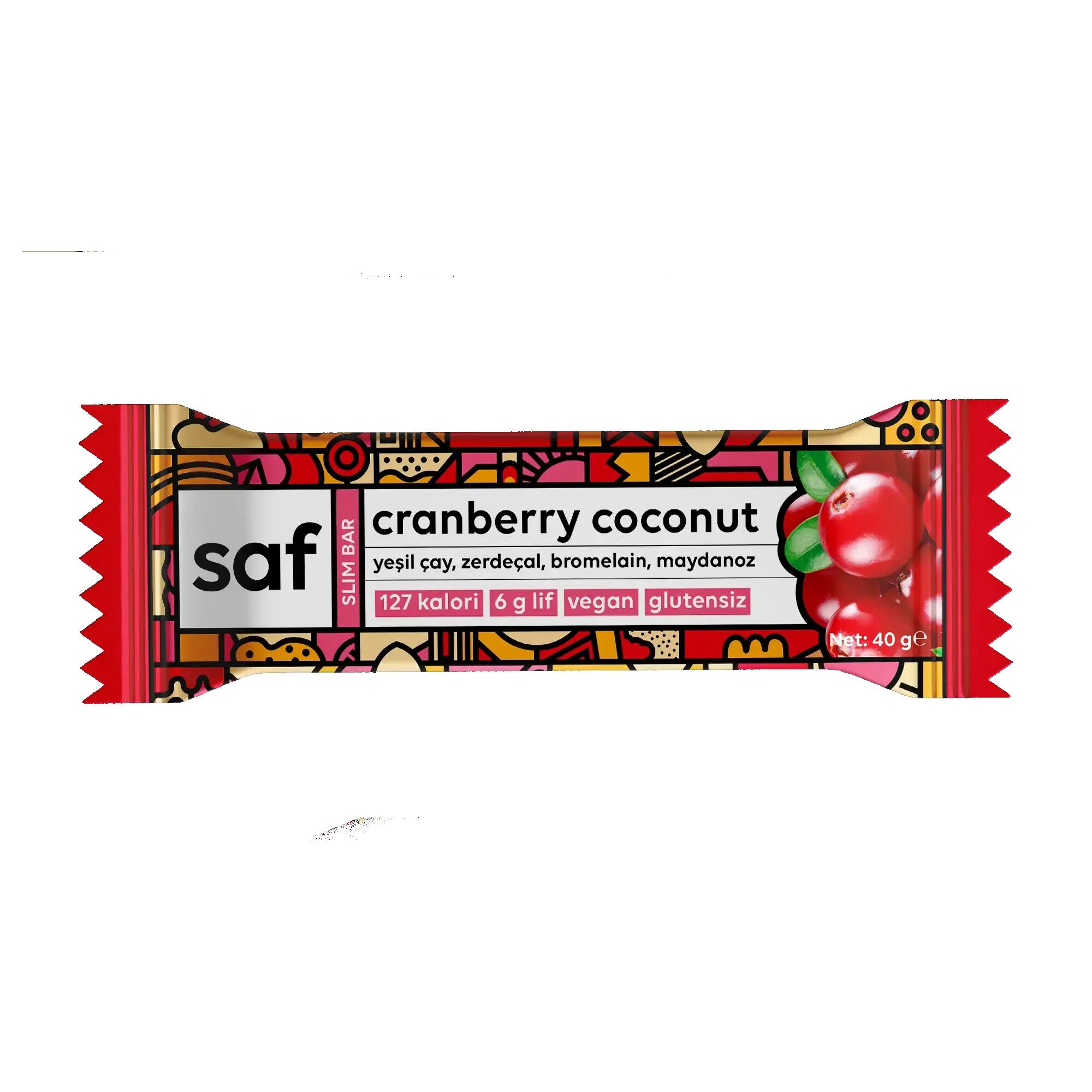 Cranberry Coconut Slim Bar 1/2