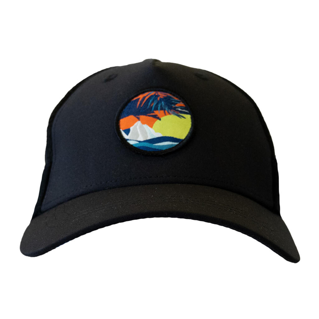 Damen/Herren Beachvolleyball Cap - Trucker weiss/braun 