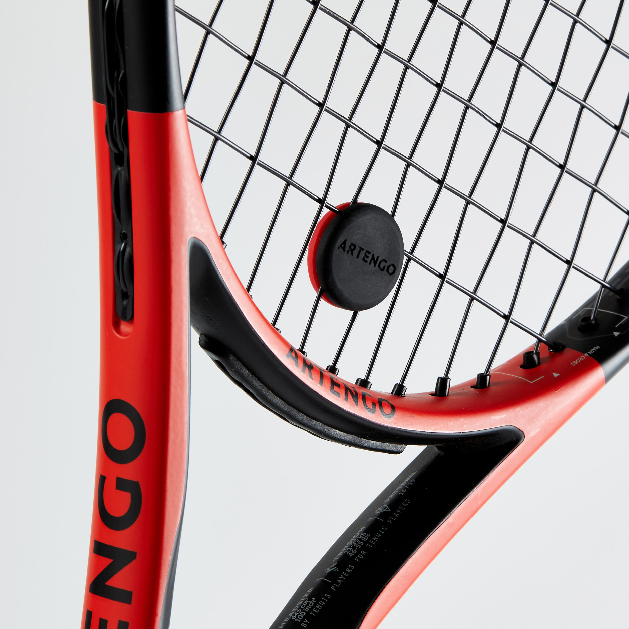 Tennis Racket 285 g - TR 990 Power Red/Black - black, Scarlet red 