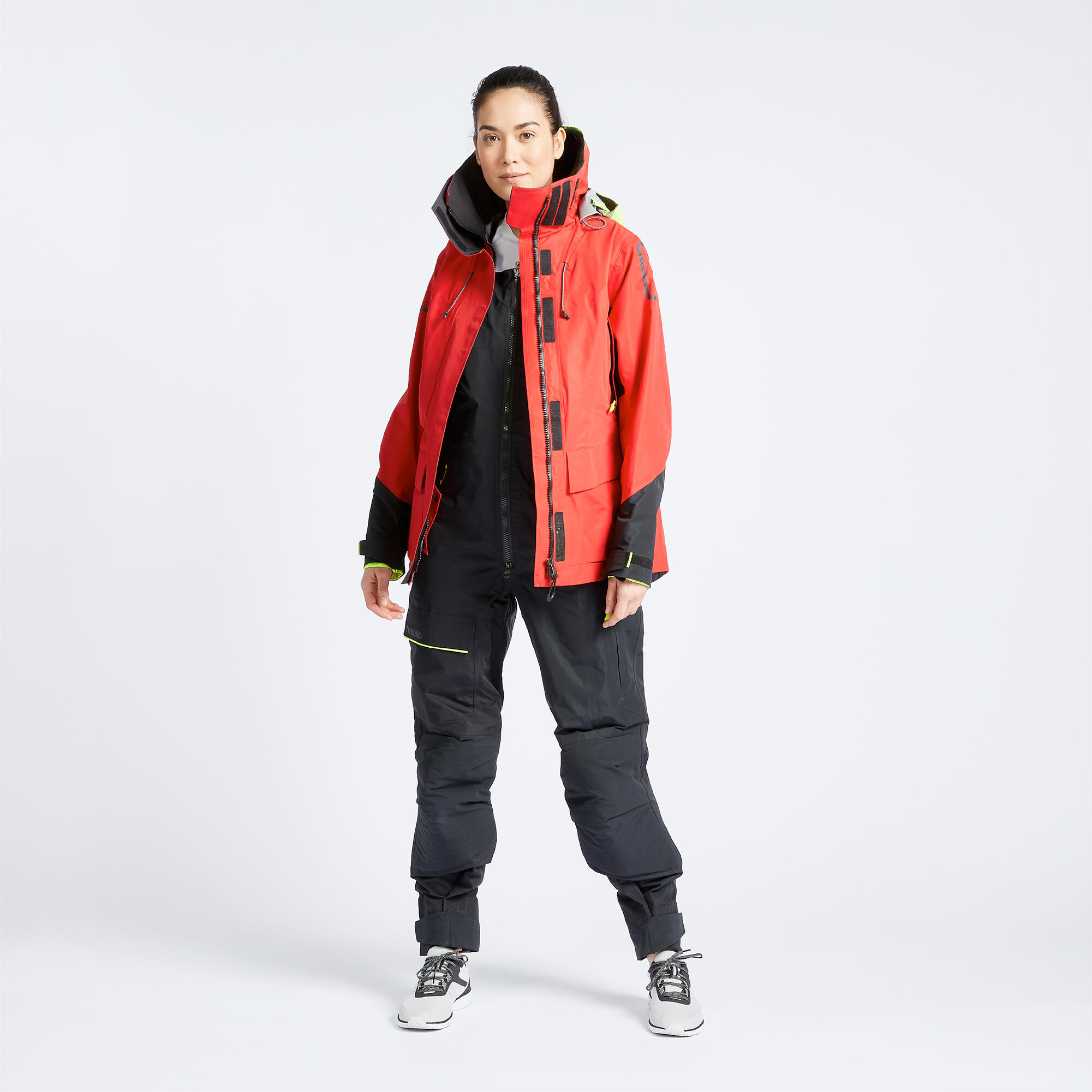 Women’s Sailing Jacket Offshore 900 - Red 11/12