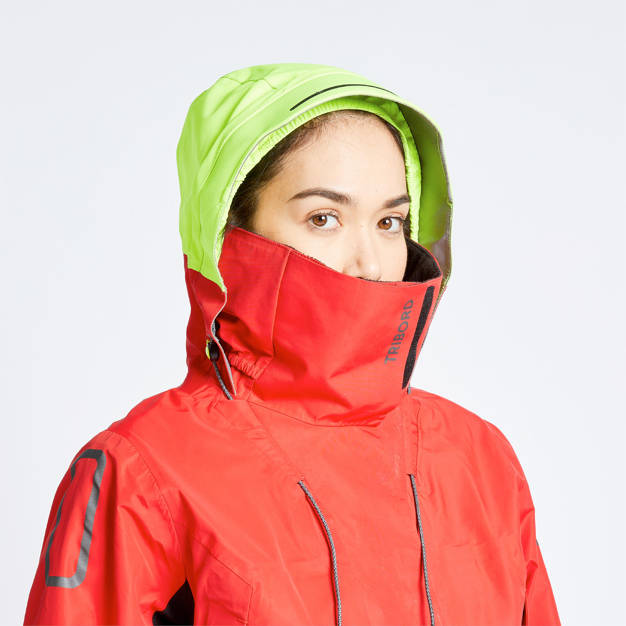 Women’s Sailing Jacket Offshore 900 - Red 6/12