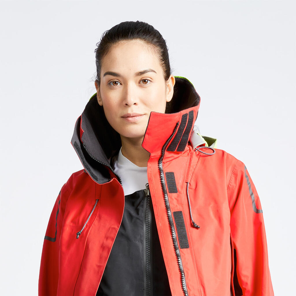 Regenjacke Segeln Damen wasserdicht Offshore 900 petrol