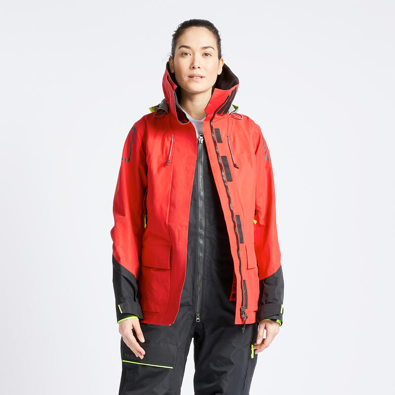 Giacca cerata vela donna OFFSHORE 900 rossa