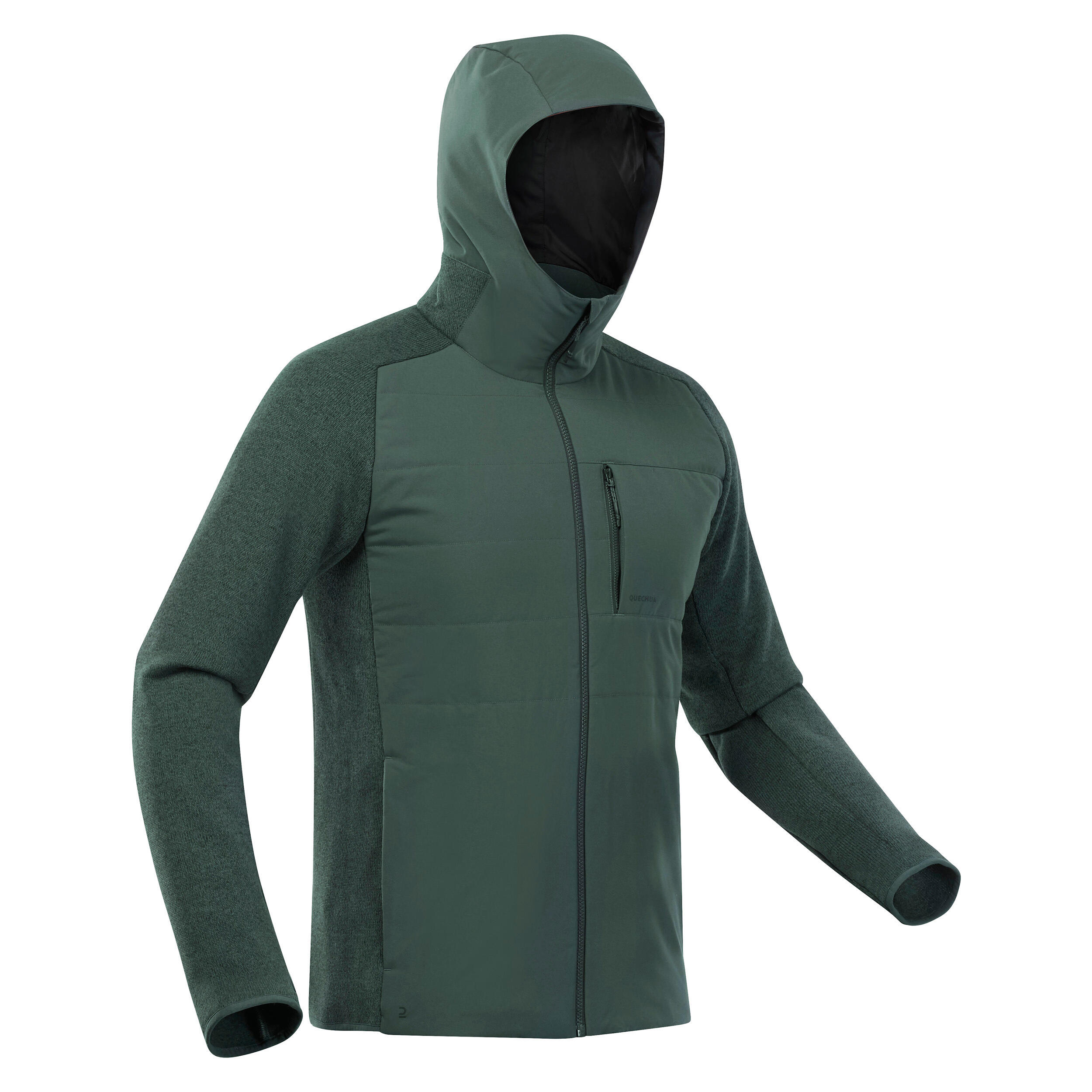 Men’s Hiking Sweatshirt, NH 500 Hybrid - QUECHUA