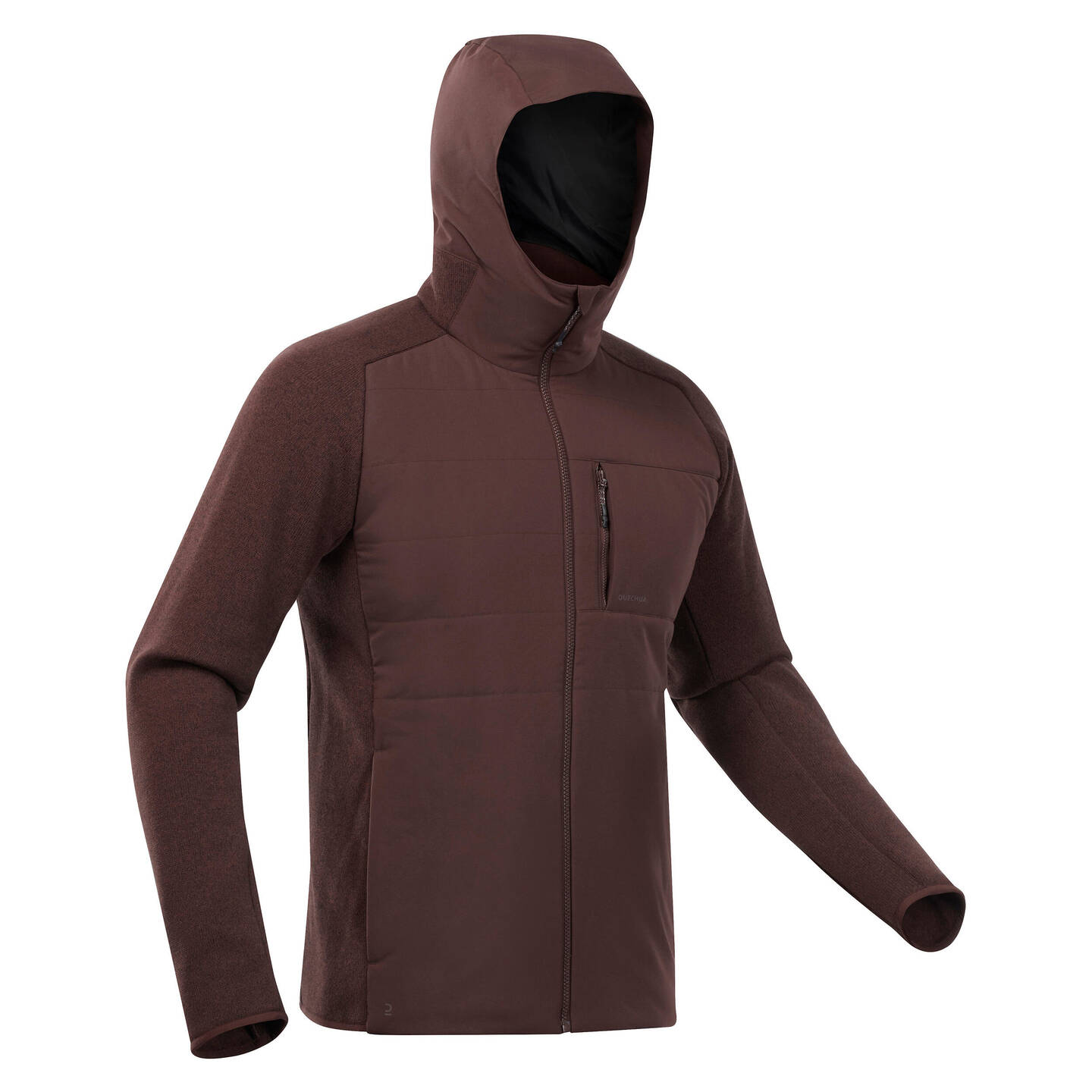 DECATHLON QUECHUA Sweatjacke NH500 Bordeaux