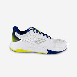 ALLSIX Yetişkin Voleybol Ayakkabısı - Beyaz / Mavi / Neon Sarı - Comfort