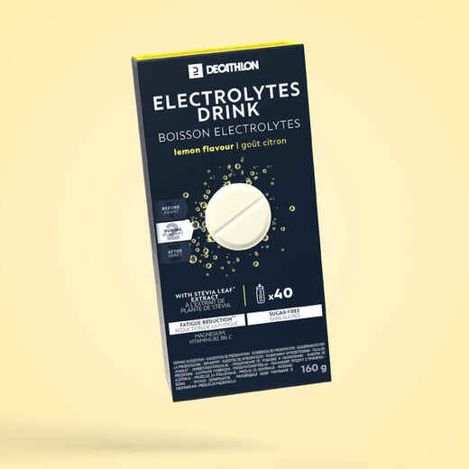 Sugar-free electrolytes drink tablets - lemon 40 x 4g