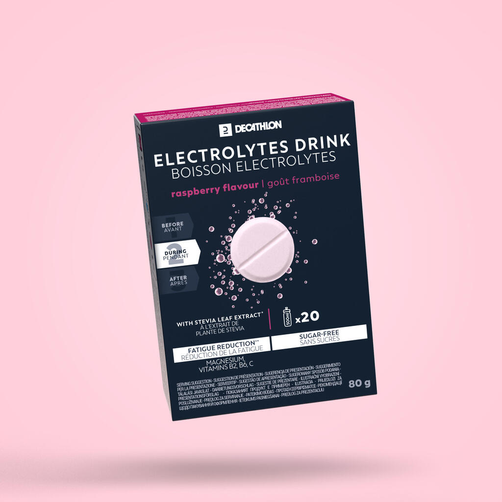 Sugar-free electrolytes drink fizzy tablets - mixed berries 20x4g