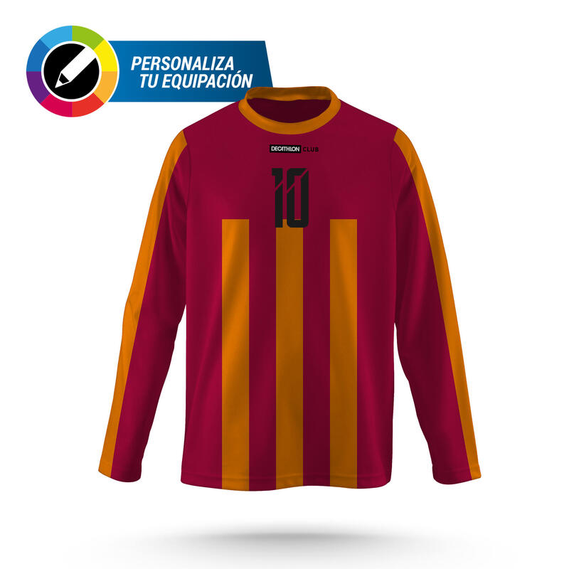 Camiseta de fútbol personalizada manga larga CUP adulto