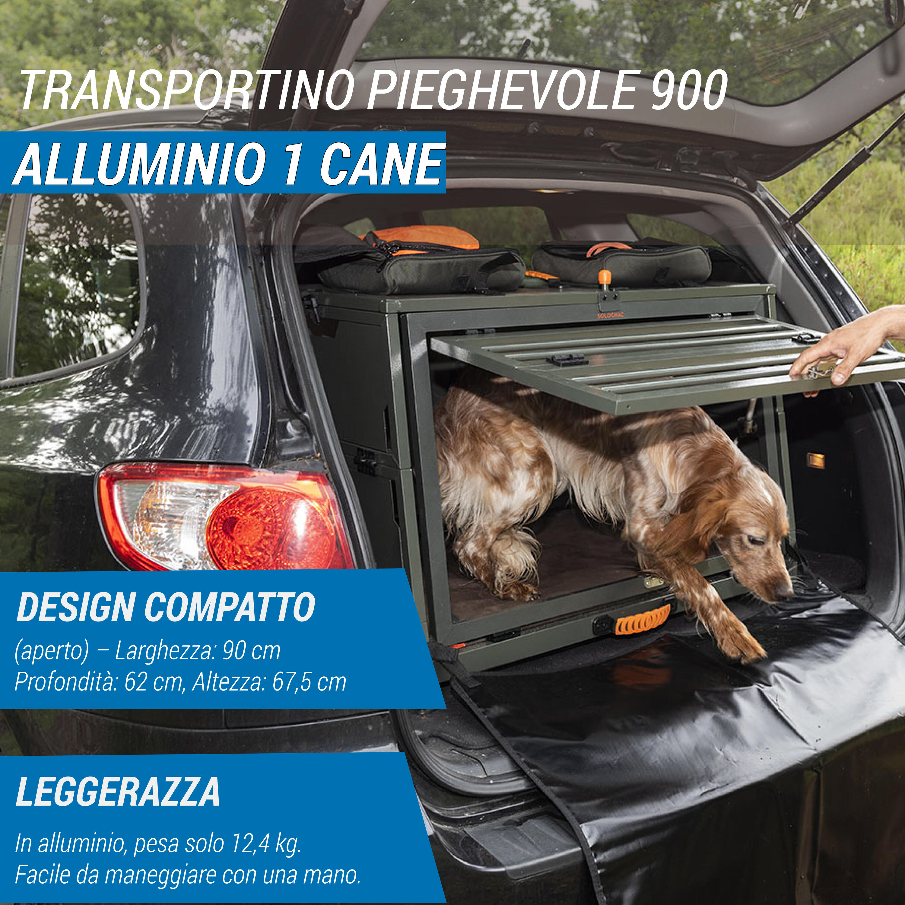 Trasportino cane 900 alluminio pieghevole 2/19