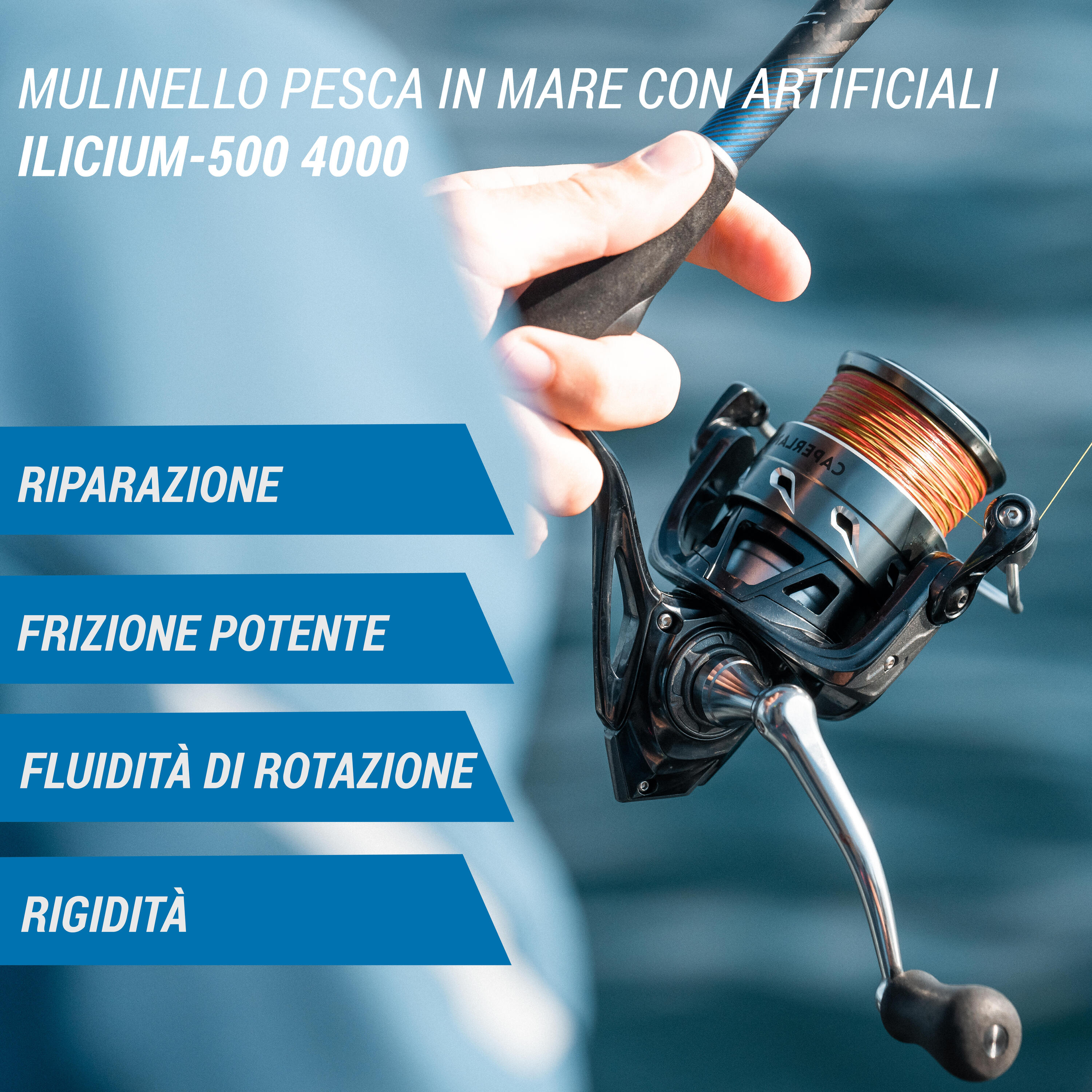 Mulinello pesca in mare con artificiali ILICIUM-500 4000 2/18
