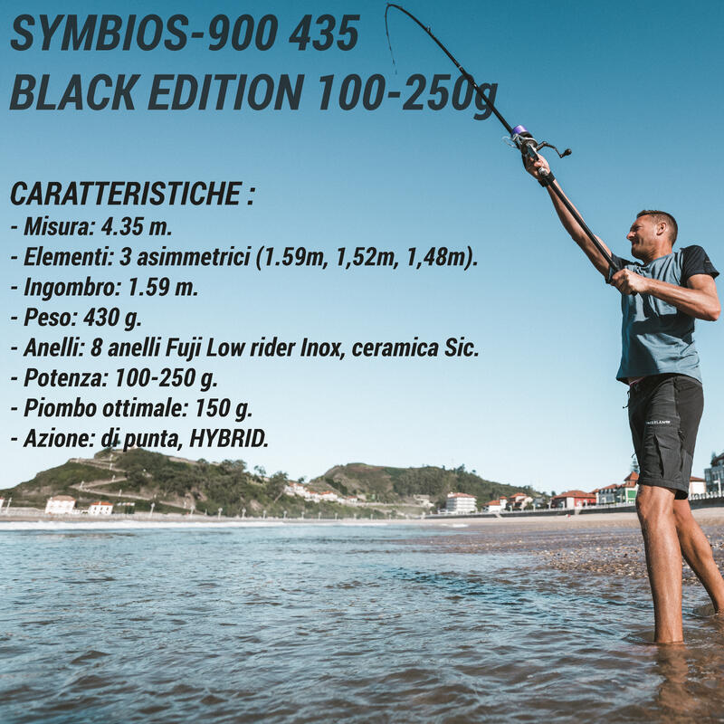 Canna pesca surfcasting SYMBIOS-900 435 BLACK EDITION 100-250g