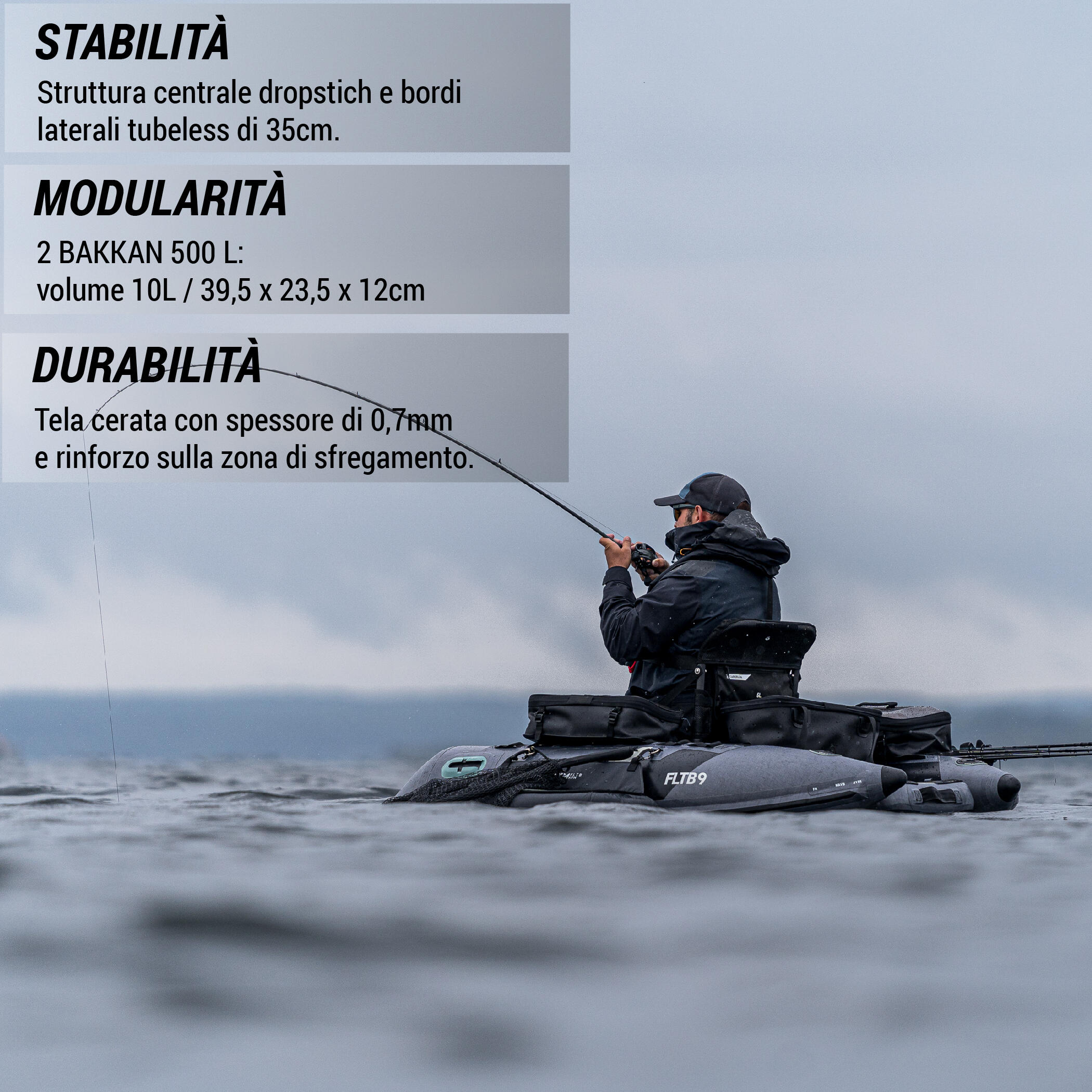 Pato de Pesca Float Tube FLTB-9 Motorizable 12/16