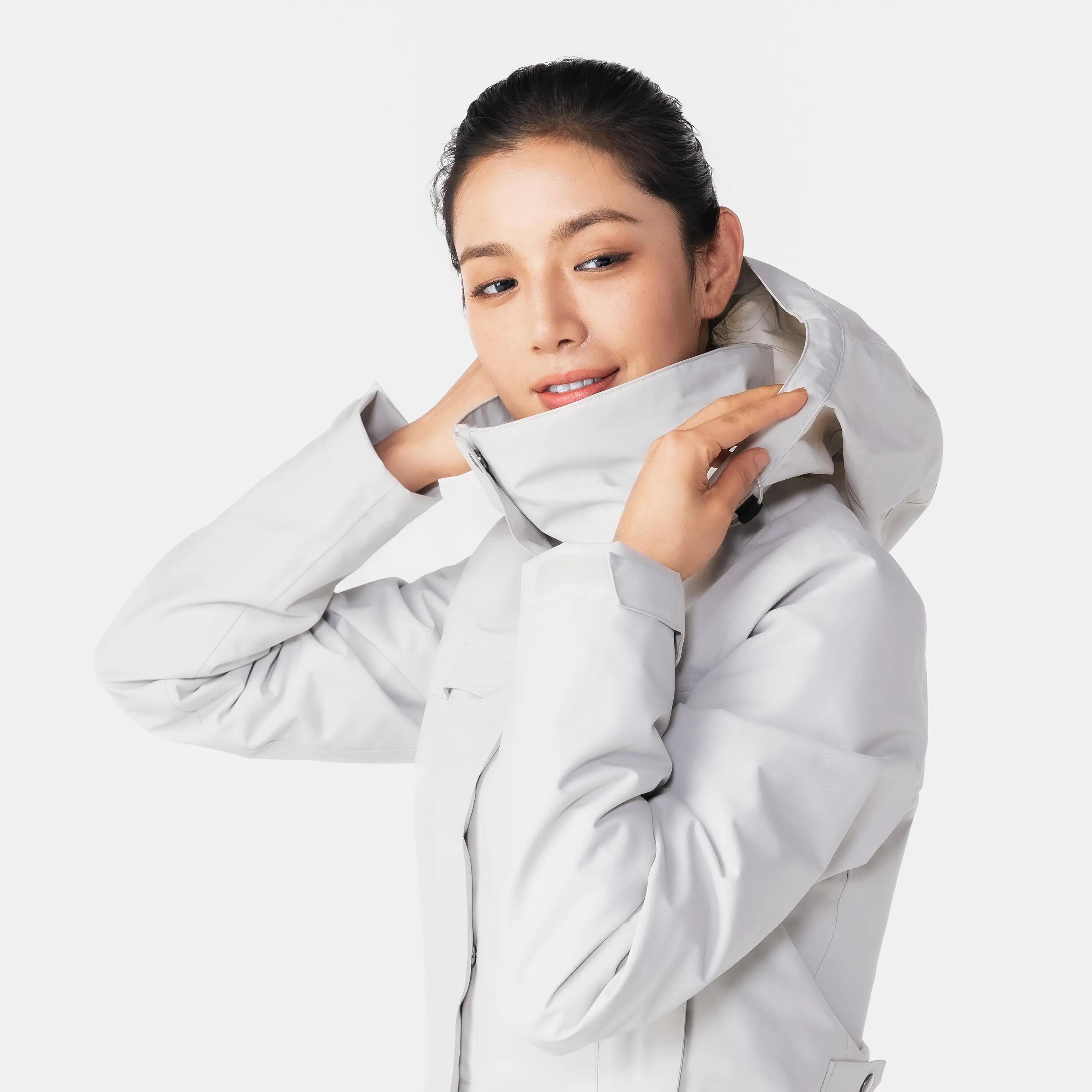 Chamarra 3 en 1 impermeable trekking viaje - Travel 100 0 °C - mujer  3/19