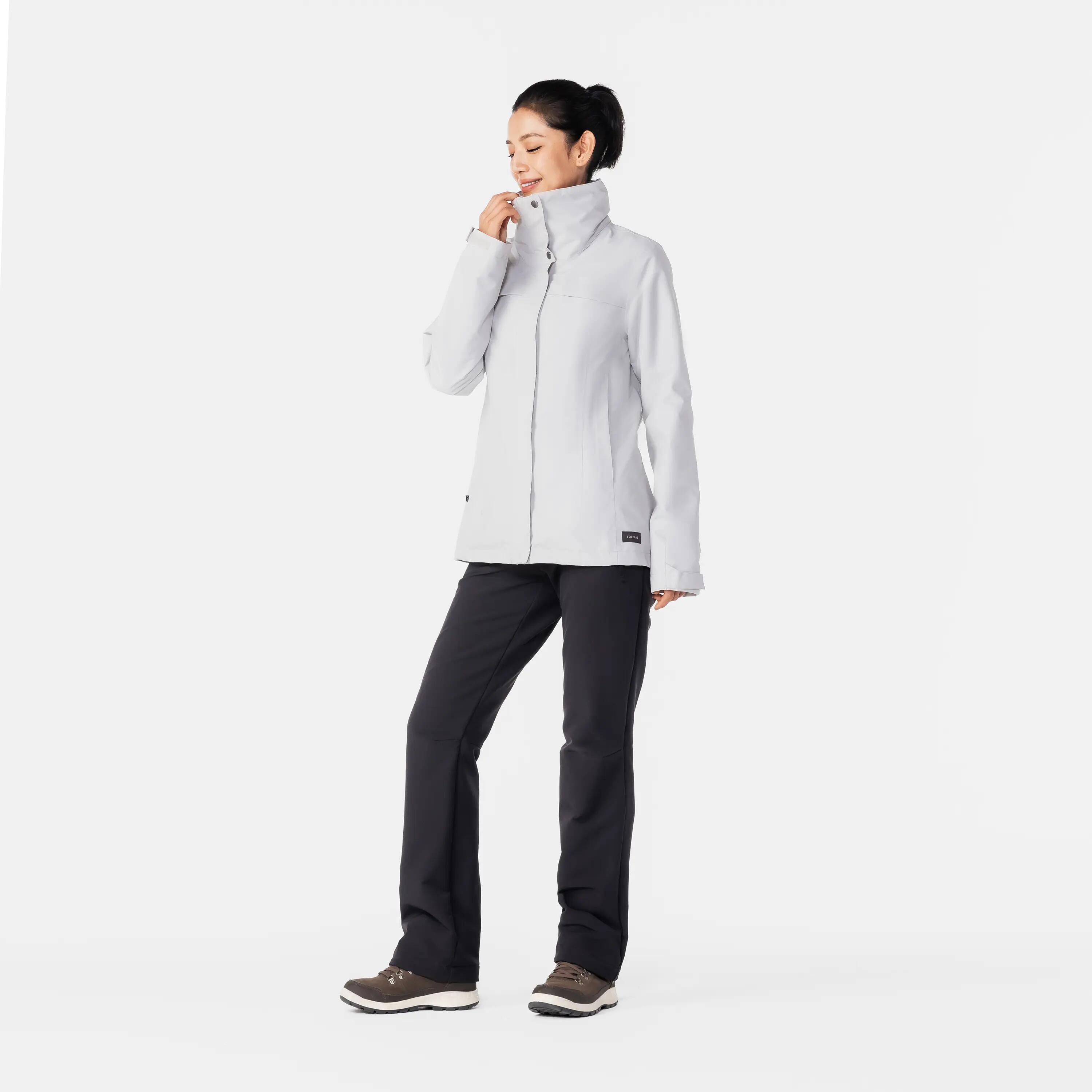 Chamarra 3 en 1 impermeable trekking viaje - Travel 100 0 °C - mujer  5/19