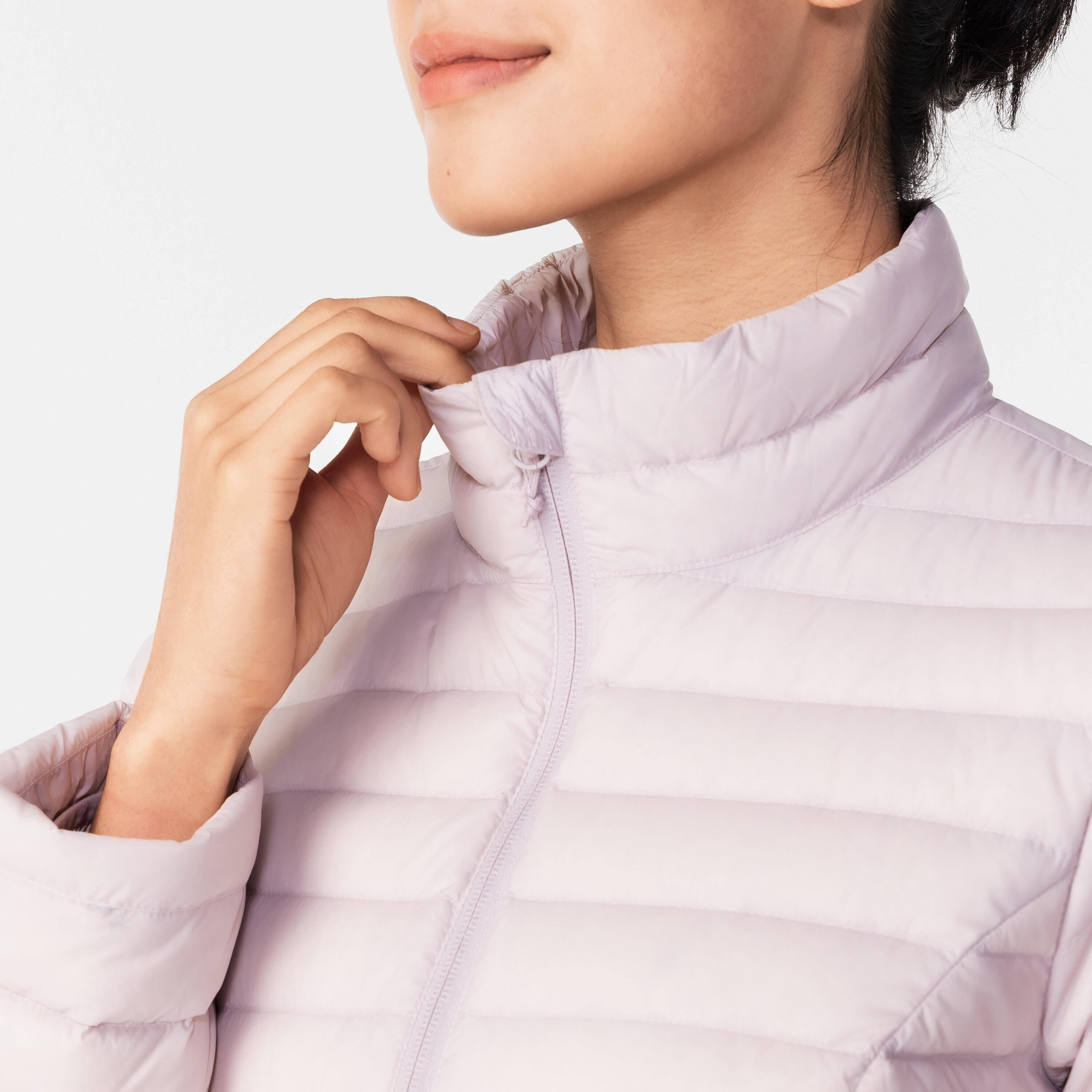 Women Ultra Light Down Jacket -5°C - Mauve Grey -  4