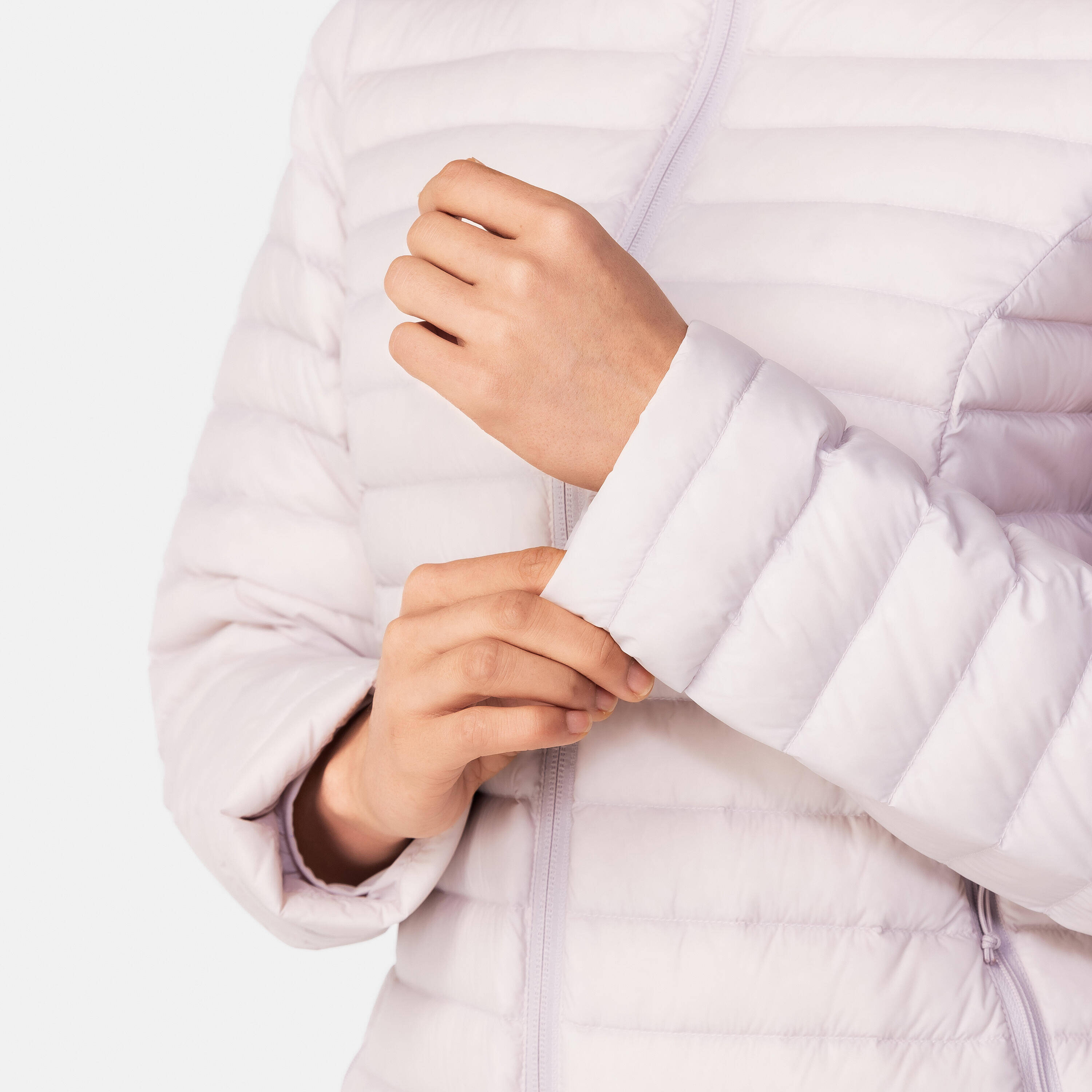Women Ultra Light Down Jacket -5°C - Mauve Grey -  5