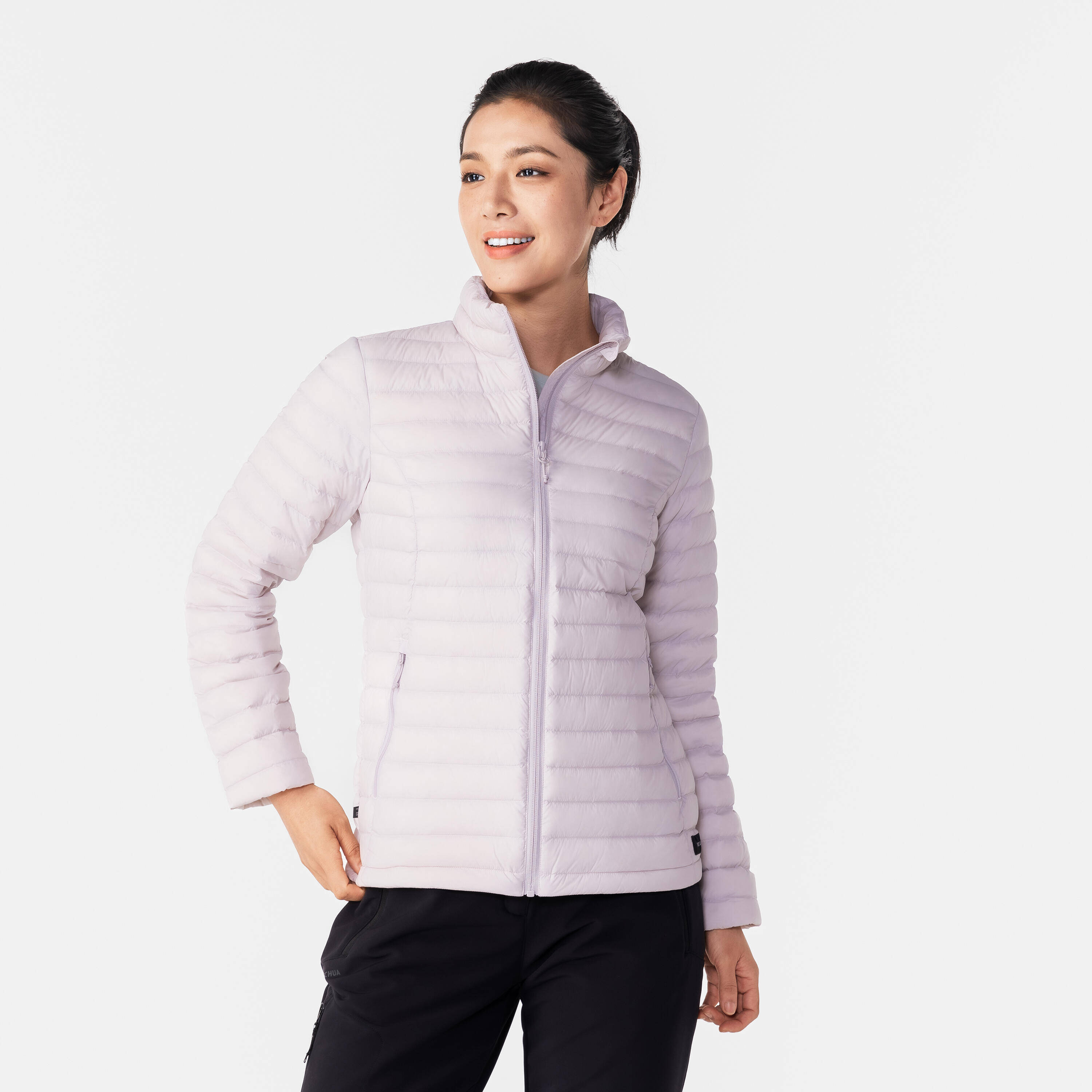Women Ultra Light Down Jacket -5°C - Mauve Grey -  1