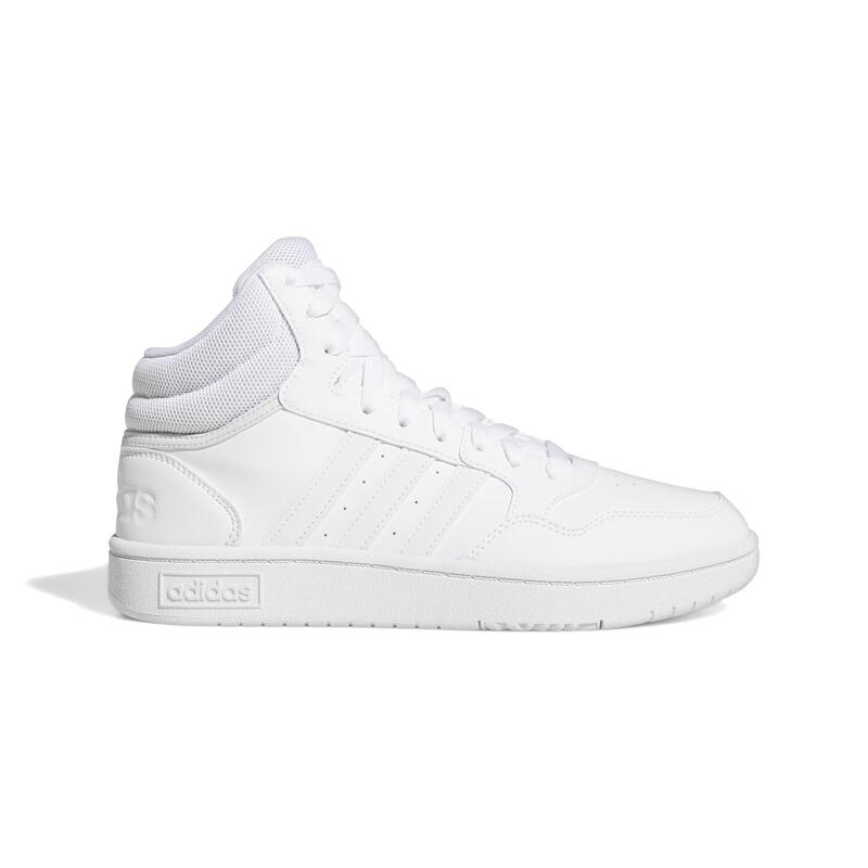 CHAUSSURE ADIDAS FEMME HOOPS MID BLANC / OR