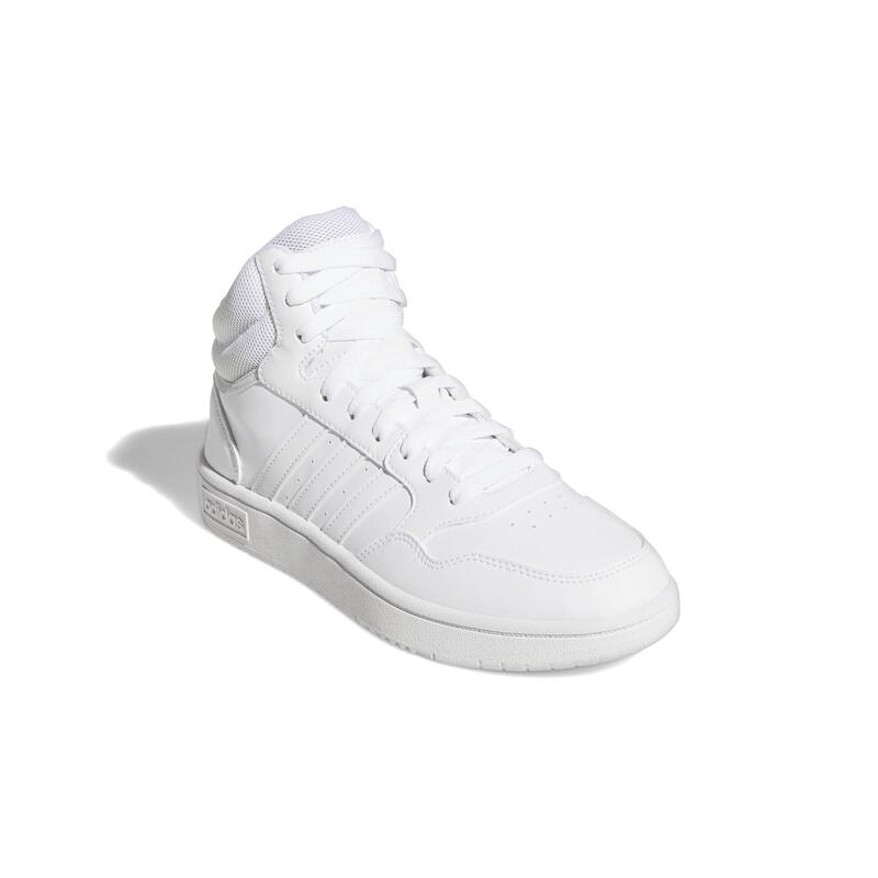 CHAUSSURE ADIDAS FEMME HOOPS MID BLANC / OR