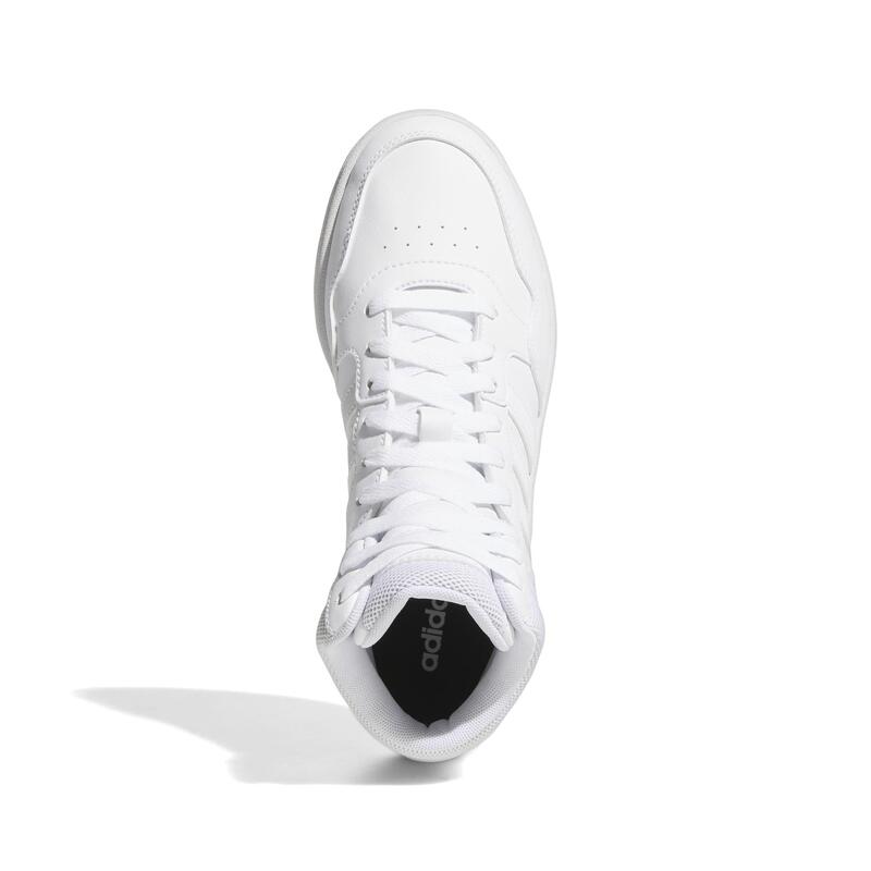 CHAUSSURE ADIDAS FEMME HOOPS MID BLANC / OR