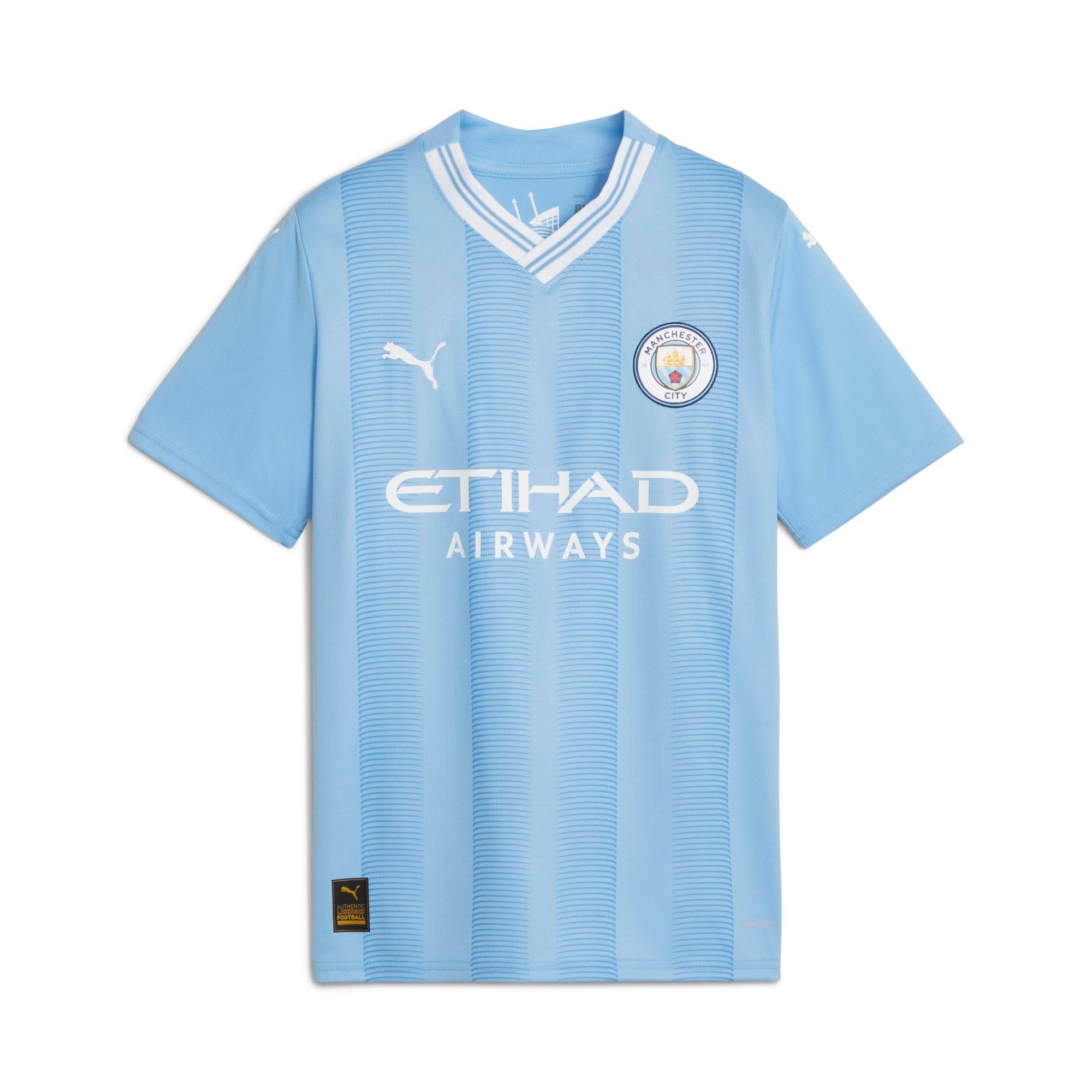 PUMA Kids' Manchester City Home Shirt - 23/24 Season