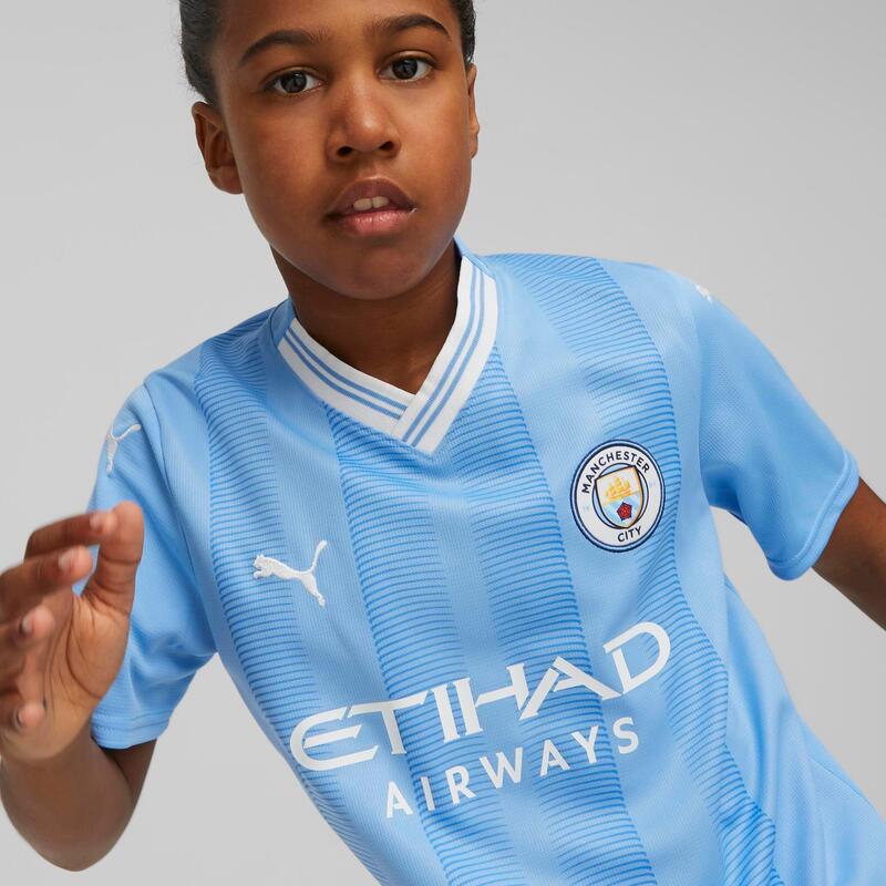 Camiseta Manchester City Local Niños Temporada 23/24