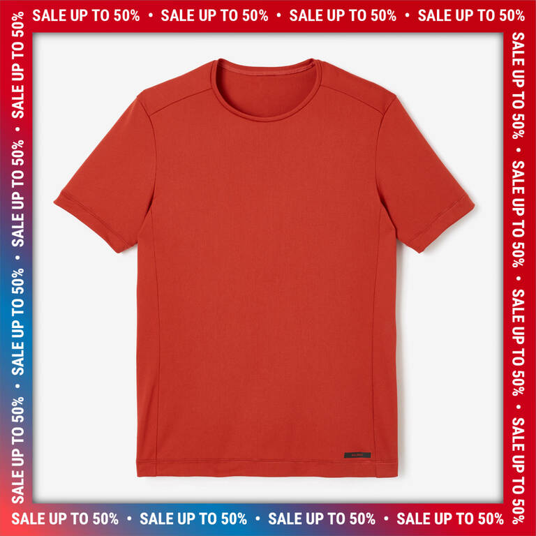 Dry Men's Running Breathable T-Shirt - Brick Red