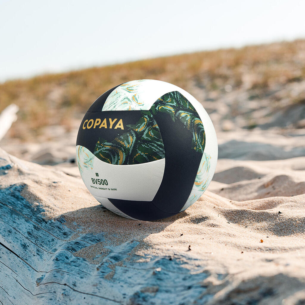 BALLON DE BEACH VOLLEY REPLICA HYBRIDE VERT BLANC