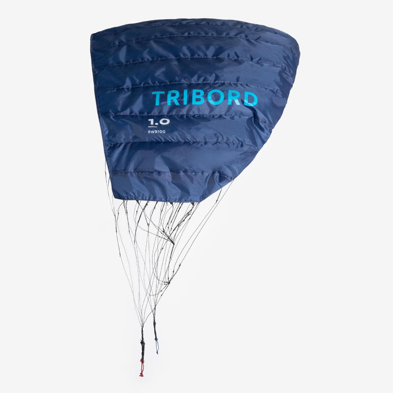 TRACTION KITE PW100 1m2 blue with bar ORAO Decathlon