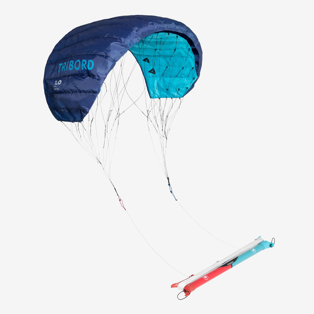 Kite mit Lenkstange - PW100 1m² blau