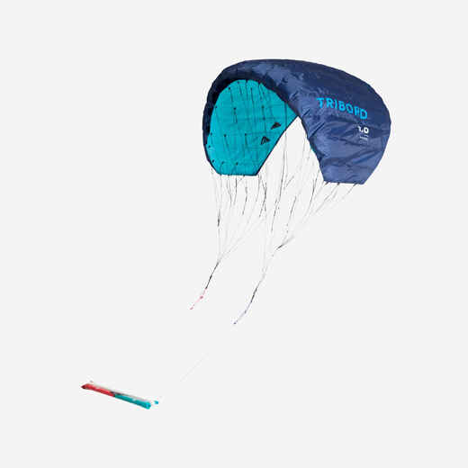 
      TRACTION KITE PW100 1m2 blue - with bar
  
