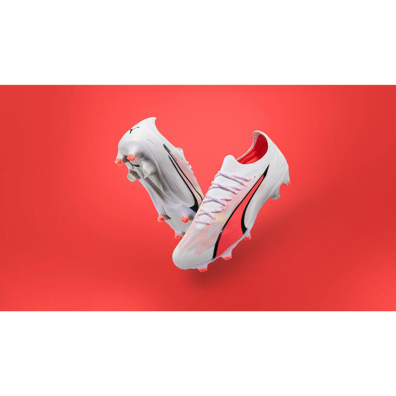 BOTAS DE FÚTBOL PUMA FUTURE Pro FG/AG PUMA Blanco/Rojo Adulto