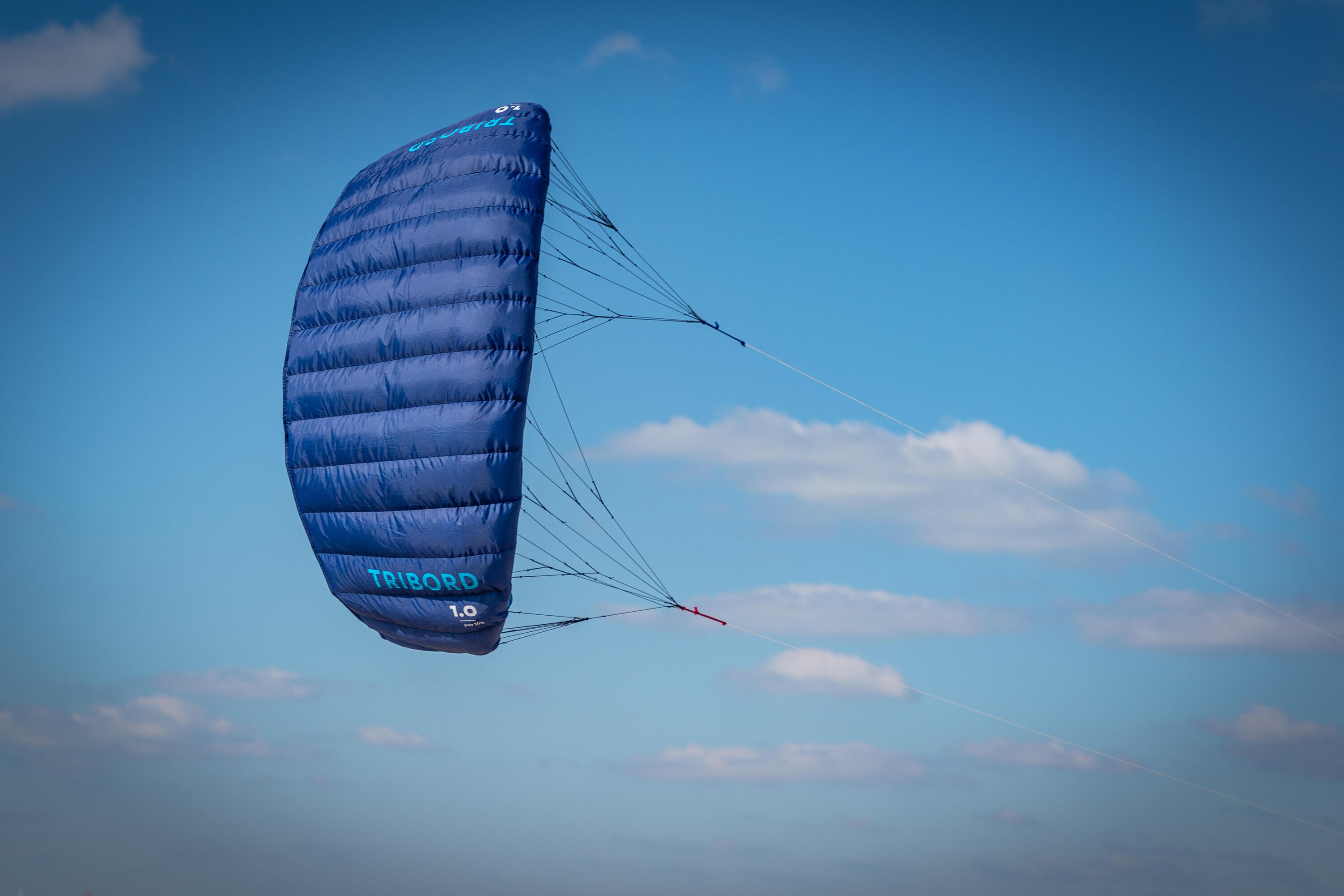 Aile de traction pw100 1m2 bleu - avec barre 8/12