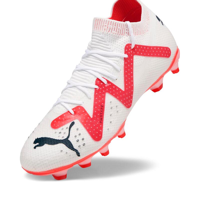 Damen/Herren Fussballschuhe FG/AG PUMA Future Pro weiss/rot PUMA DECATHLON