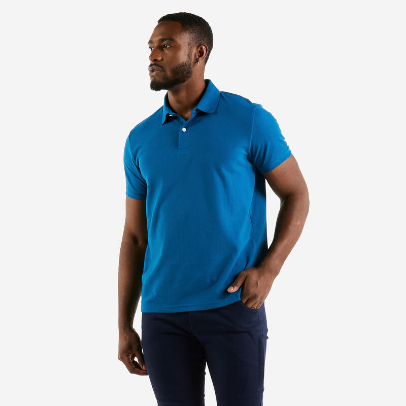 Tricou polo navigație SAILING 100 Albastru B��rbați 