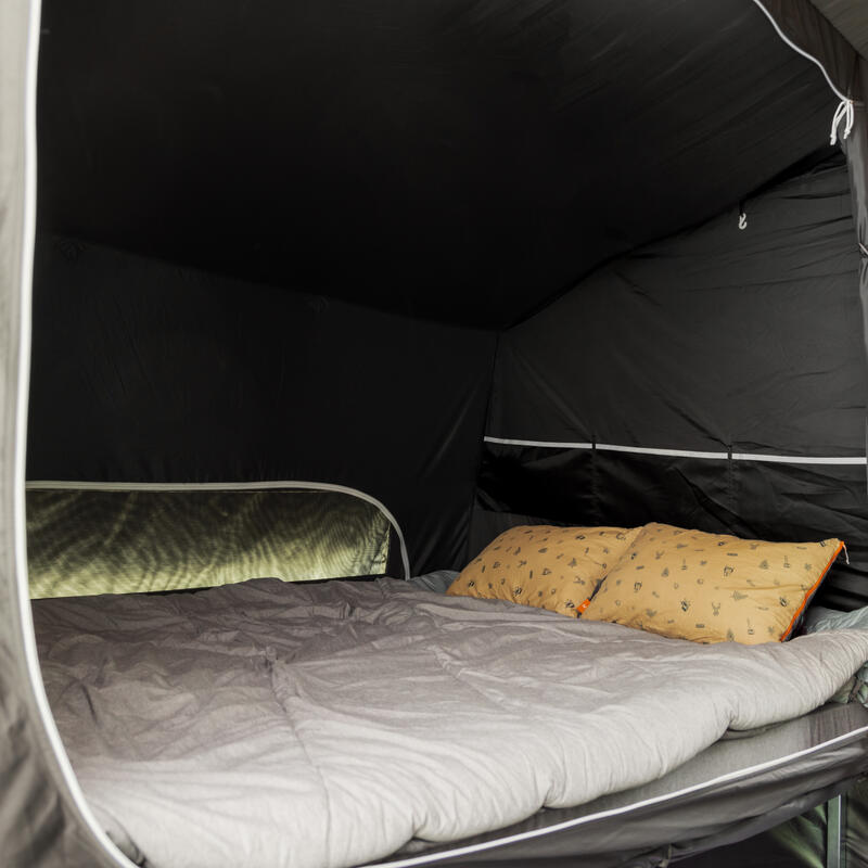 Carrello tenda gonfiabile campeggio AIR SECONDS 4.2 FRESH&BLACK | 4 posti 2 camere