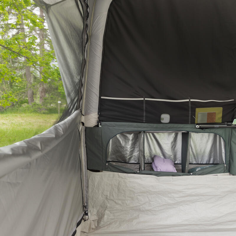 Carrello tenda gonfiabile campeggio AIR SECONDS 4.2 FRESH&BLACK | 4 posti 2 camere