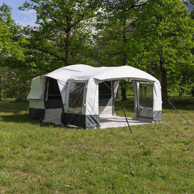 Generic 2x3m Camping En Plein Air Auvent Portable Camping Voyage Tente Bâche  - Kaki - Prix pas cher