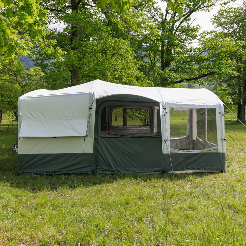 Tienda de campaña inflable para exteriores, casa hinchable grande con cama,  equipo de acampada, venta al